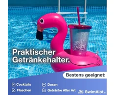PRIpučiamas GERIMŲ LAIKIKLIS PAPLŪDIMIO BASEINUI PLAUKIOJANTIS XXL FLAMINGO SPURGA