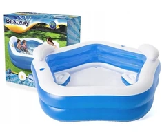 PRIPUČIAMAS SODO BASEINAS BESTWAY SU SĖDYNĖMIS 213x206 VAIKAMS SODO