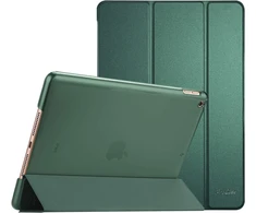 Procase dėklas, skirtas Ipad 10.2 colių 2020 8-os kartos/2019 7-os kartos, trigubo sulenkimo apsauginis dėklas, itin plonas lengvas išmanusis dangtelis su permatomu matiniu galiniu dangteliu