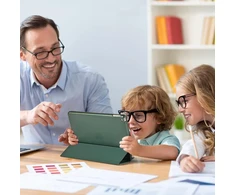 Procase dėklas, skirtas Ipad 10.2 colių 2020 8-os kartos/2019 7-os kartos, trigubo sulenkimo apsauginis dėklas, itin plonas lengvas išmanusis dangtelis su permatomu matiniu galiniu dangteliu