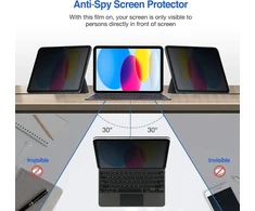 Procase privatumo ekranas, skirtas Ipad 10 kartos 10.9 colių 2022, grūdinto stiklo plėvelės ekrano apsauga nuo šnipinėjimo, skirta Ipad 10.9 colių 10 kartos 2022 A2696/a2757/a2777 - 1 vnt.