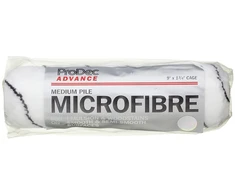 Prodec Advance 225 mm x 38 mm profesionalus amatininkų klasės vidutinio plauko austas mikropluošto dažų volelis, skirtas lygiai apdailai dažant emulsinius dažus ant vidaus sienų ir lubų