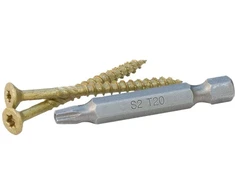 Proferred profesionalūs terasos ir lauko medienos varžtai 6-lobe bronze Skt® danga, 1500 valandų druskos purškimo testas, #8 X 2", 1