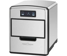 Proficook Pc-ewb 1187 ledo kubelių gaminimo aparatas su jutikliniu valdymu, paruošia per kelias minutes, 3 ledo kubelių dydžiai, aukštos kokybės nerūdijančio plieno korpusas