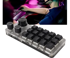 Programuojama mechaninė klaviatūra su 15 klavišų, Usb, 3 jungčių režimai