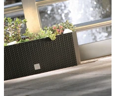 Prosperplast Gėlių vazonas balkono dėžė Drtc600 su drėkinimo įdėklu, antracito spalvos