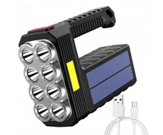 Prožektorius su akumuliatoriumi T6 Ledcob Usb Solar