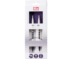 Prym Ergonomiškos apvalios mezgimo adatos, 8 mm, 80 cm