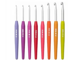 Prym Soft Touch nėrimo vąšelių rinkinys 195-970 8 vnt. 2-6mm Mix dydžių
