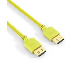 Purelink, didelės spartos Hdmi jungties kabelis (4k Ultrahd (2160p), Ethernet, 18 Gbps), Hdmi-a kištukas į Hdmi-a kištuką, sertifikatas, be halogenų, itin plonas 1,50 m citrinmedis