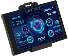 Pusokei 3.5 colių ips usb ekranas, aida64 pc cpu ram duomenų temperatūros monitorius, pc jutiklių skydelio ekranas, ips pilnas matymo kampas, usb c sąsaja, sistemai