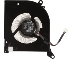 Pusokei cpu gpu ventiliatoriaus pakeitimas, skirtas msi gs66, msi gs66 10sd 10sgs 10sfs 10sf 10se ms 16v1 ms 16v2 ws66 p66 4 kontaktų nešiojamojo kompiuterio ventiliatoriui dc 5v 1a (cpu ventiliatorius)