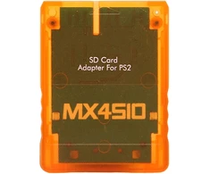 Pusokei Mx4sio Sio2sd Sd kortelių adapteris žaidimų konsolėms, atminties kortelių skaitytuvas, atminties kortelių adapteris Fat žaidimų konsolei, Plug and Play (oranžinis)