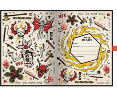 Pyramid Stranger Things 2025 A5 dienoraštis 14.8 x 21 cm, kasdienis planuotojas serialo gerbėjams, puikiai tinka biurui ir mokyklai