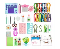 Quilling'o pradžios rinkinys, 26 elementai, pagrindiniai įrankiai
