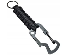 Raktų pakabukas su karabinu ir virve Multitool Survival