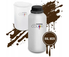 Ral 8028 akriliniai dažai/lakas akrilinis matinis, 1l