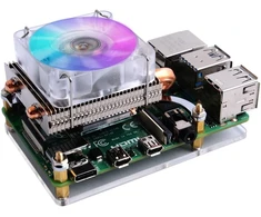 Raspberry Pi aušintuvas su Rgb ventiliatoriumi