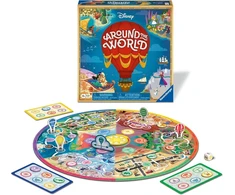 Ravensburger 22379 Disney Around The World The Heavenly Running and Collecting Game žaidimas 2-4 žaidėjams nuo 4 metų su populiariausiais Disney personažais ir pasauliais