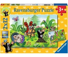 Ravensburger Dėlionė "sodo Šventė su Draugais" 2x12 detalių nuo 3 metų