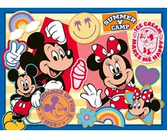 Ravensburger vaikiška dėlionė - 12004136 On the Go with Mickey and Minnie - dėlionė vaikams nuo 8 metų, su 200 Xxl formato detalių