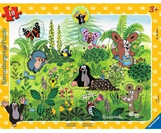 Ravensburger Vaikiška Dėlionė "linksmybės Sode" - 10 Detalių