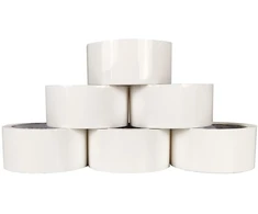 Raylu paper® - 66 m x 50 mm pločio itin tvirta popierinė pakavimo juosta pašto dėžučių pakavimui (6 vnt., balta)