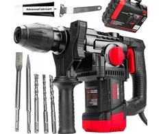 Red Technic Smūginis gręžtuvas sds+ 2200w 6j lagaminas 3 x grąžtai + kaltai