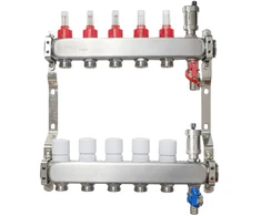Reflex Plieninis 6 kontūrų skirstytuvas su srautomačiais, termostatiniais ventiliais