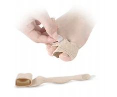 Reguliuojamas įtvaras nuo hallux, elastinė juosta su velcro lipduku, hallux aparatas