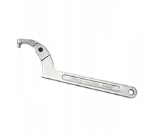 Reguliuojamas kablio raktas C Spanner Tools, sidabrinis, 170 mm, apvali galvutė 115-170 mm