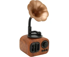 Kompiuterio kolonėlės Retro Bluetooth Garsiakalbis su Senoviniu Gramofono Dizainu