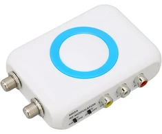 Televizorius Rf modulatorius rca coaxial į rf keitiklis vhf demoduliatoriaus adapteris ant įvestis av į rf coaxial kabelis agile modulatorius tv jungiklis composite video į analog ntsc coaxial kabelis