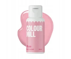 Riebaluose tirpus maisto dažiklis Colour Mill 20ml Rose - Rožinis rožinis