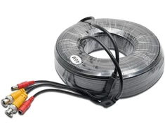 Riloer Bnc vaizdo ir maitinimo kabelis Rca Dc prailginimo kabelis Cctv kameros Dvr apsaugos sistemos rinkiniui (10m)