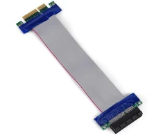 Riser kabelis, Pci-e Professional, 1 x 4 x 8 x 16 x nuo vyriško iki moteriško, Vga vaizdo plokštė, lankstus riser prailginimo kabelis (pci-e 4x į 4x)