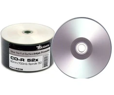 Vinilinė plokštelė Ritek Traxdata Cd-r Printable Perla sidabrinis, 50 vnt.