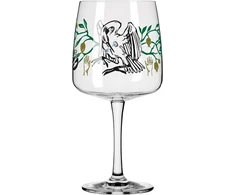 Ritzenhoff 3458003 gin stiklinė, 700 ml, serija fabelkraft motyvas nr. 3, kokteilinė stiklinė, gandro iliustracija, pagaminta vokietijoje
