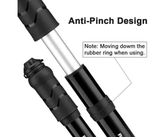 Rockbros mini dviratis rėmo pompa 100 psi oro pompa Presta &amp; Schrader ventiliai kalnų dviračiams, plento dviračiams, el. dviračiams, mtb