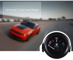 Rupse 52 mm kuro lygio indikatorius, universalus automobilio kuro lygio indikatorius, bako matuoklis su davikliu, E-1/2-f rodyklė, 12 V, universalus Automobiliams/suv