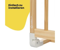 Lova Safety 1st medinis lovos barjeras 110 cm, apsauga nuo iškritimo iš lovos, 18 mėn. - 5 metai, reguliuojamas lovos barjeras, automatinis užraktas, fsc® sertifikuota mediena, lengvai sulankstomas ir laikomas, natūrali mediena