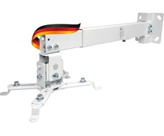 Schwaiger 9468 projektoriaus sieninis laikiklis lubų laikiklis universalus laikiklis pasukamas maks. 20 kg baltas