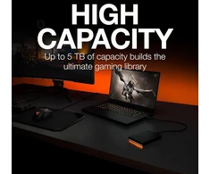 Kietasis diskas Seagate Firecuda Gaming išorinis standusis diskas, 1 Tb, išorinis Hdd, Usb 3/2, Rgb Led apšvietimas, 3 metų atkūrimo paslaugos (stkl1000400)