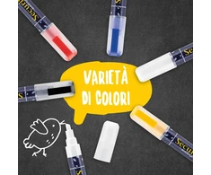 Securit Kreidelinis žymeklis, baltas, 2-6 mm, neporėtoms paviršiams