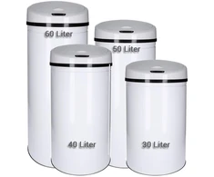 Sensorinis atliekų konteineris 30l 40l 50l 60l, galvanizuotas plienas, dažytas, nerūdijantis, automatinis atidarymas ir uždarymas