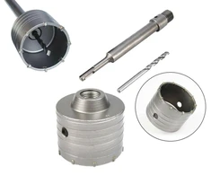 Šerdelinis grąžtas 50 mm su sds plus kotu 11 mm betonui, plytoms, akmeniui, sienoms