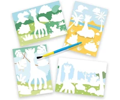 Ses Creative Sophie the Giraffe vandens piešimo daugkartinio naudojimo edukacinis žaidimas 4 kortelės be pažeidimų + saugus teptukas kūrybinei veiklai kūdikiams nuo 1 metų + sensorinis vystymasis ir smulkiosios motorikos įgūdžiai