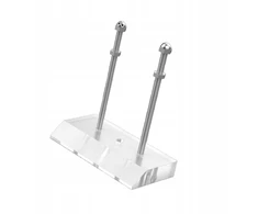 Sieninis riedlentės laikiklis horizontalus Premium Riedlentės laikiklis Skateboard Clear