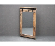 Sieninis veidrodis medinis Loft stiliaus Vintage Metal Mango Loft Bgm24