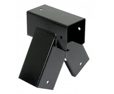 Sienos ir supynių jungtis 90x90 mm 90° juoda